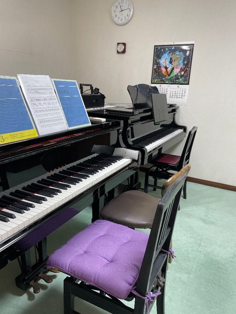 ピアノレッスン室の様子