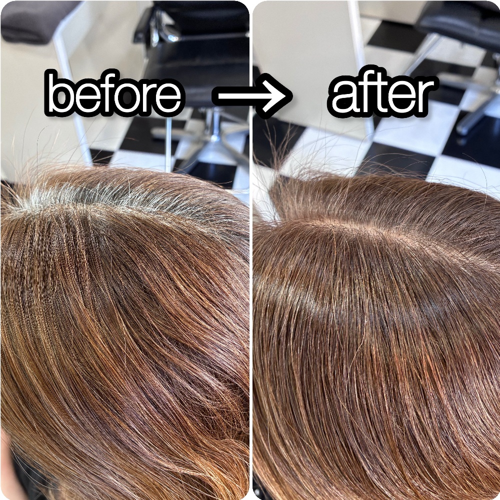 リタッチカラーのbeforeアフター