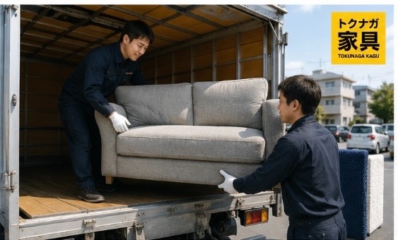 家具の積込み作業 トクナガ家具 採用