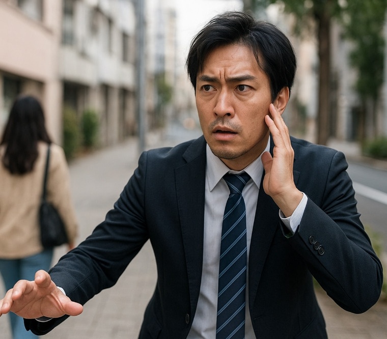 逃げた恋人を探す男