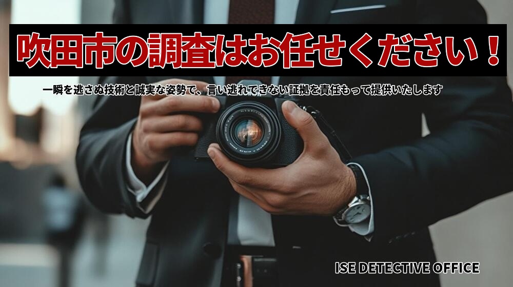 吹田市で長年に渡る調査実績、あなたの悩みを解決します。