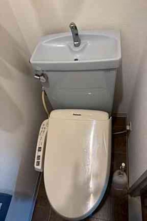 東京都文京区でのトイレつまり修理後のトイレ写真(ローポンプ作業+薬剤洗浄)