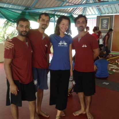 SamyakYogaの恩師と撮った写真