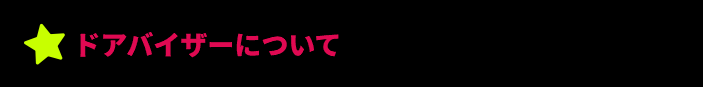 ドアバイザーについて