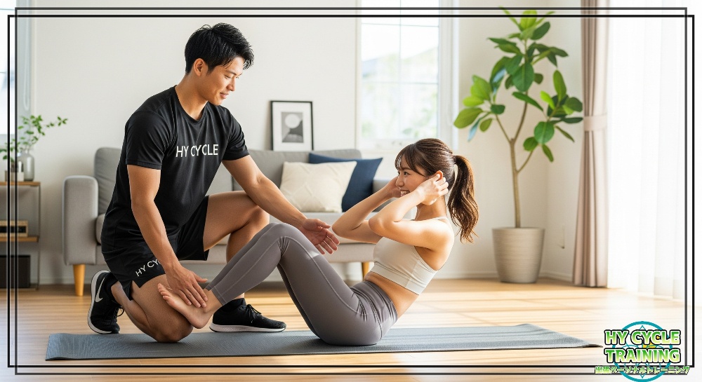 HY CYCLEの出張パーソナルトレーナーが徹底的にサポート