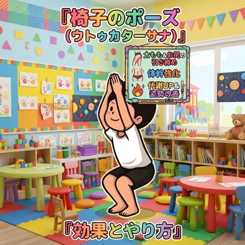 ヨガの椅子のポーズ