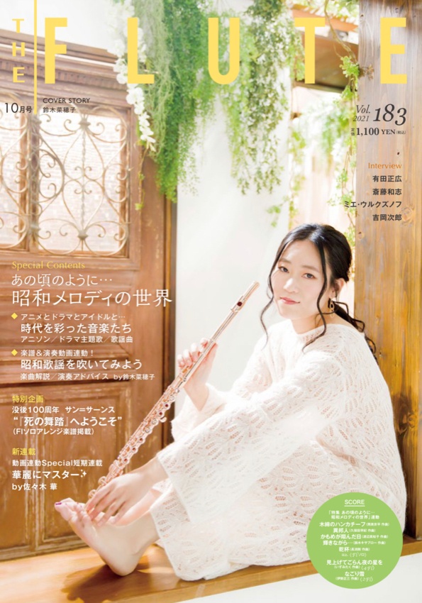 フルート奏者鈴木菜穂子がTHEFLUTE表紙に掲載されました。