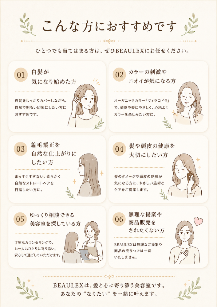 BEAULEXはこんな方におすすめです