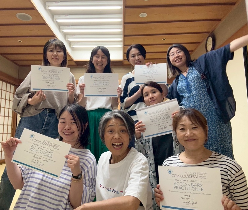 アクセスバーズ親子クラス認定書と共に