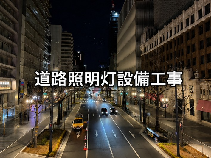 道路照明灯設備工事