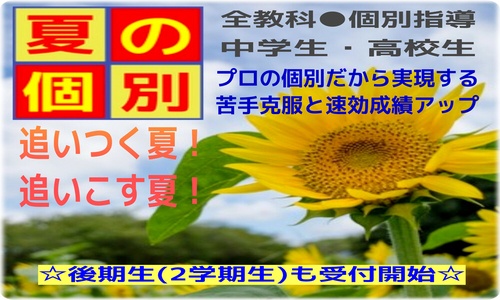 夏の個別（夏期講習）
