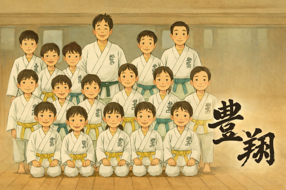 空手道豊翔支部は高師小学校と本郷中学で月曜日と木曜日に練習してます。キッズコースあり。年中から。痛くない空手。