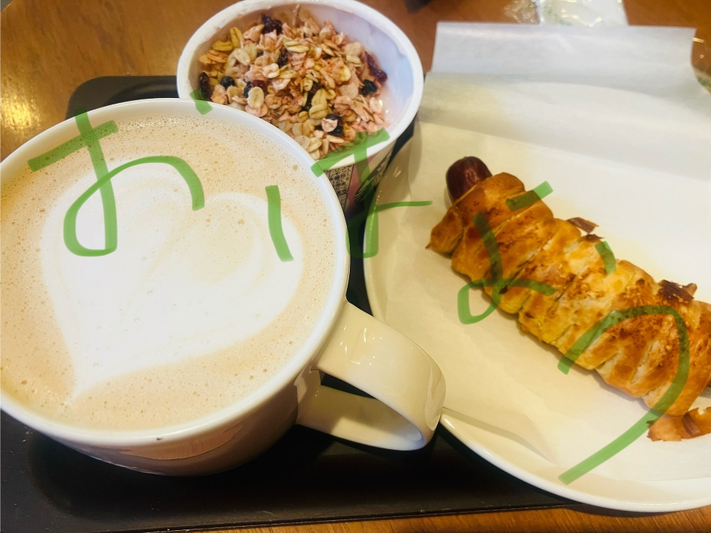 モーニング〜スタバで