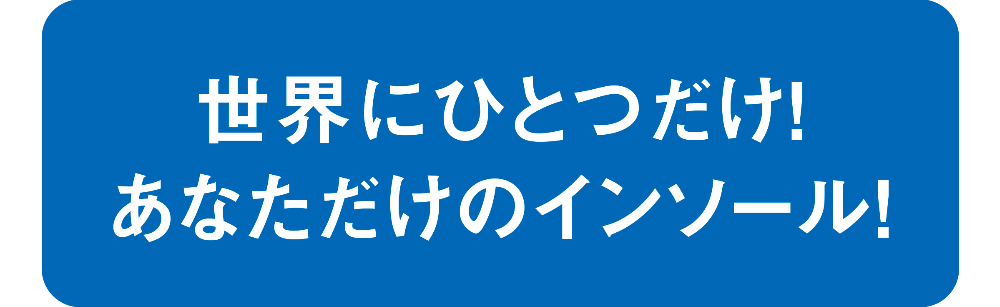 世界にひとつだけ! あなただけのインソール【快足インソール】