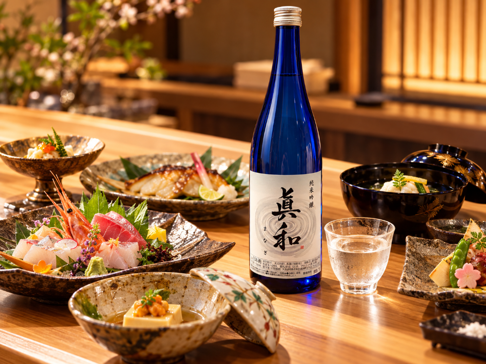 刺身や焼き魚などの日本料理とともに楽しむ眞和