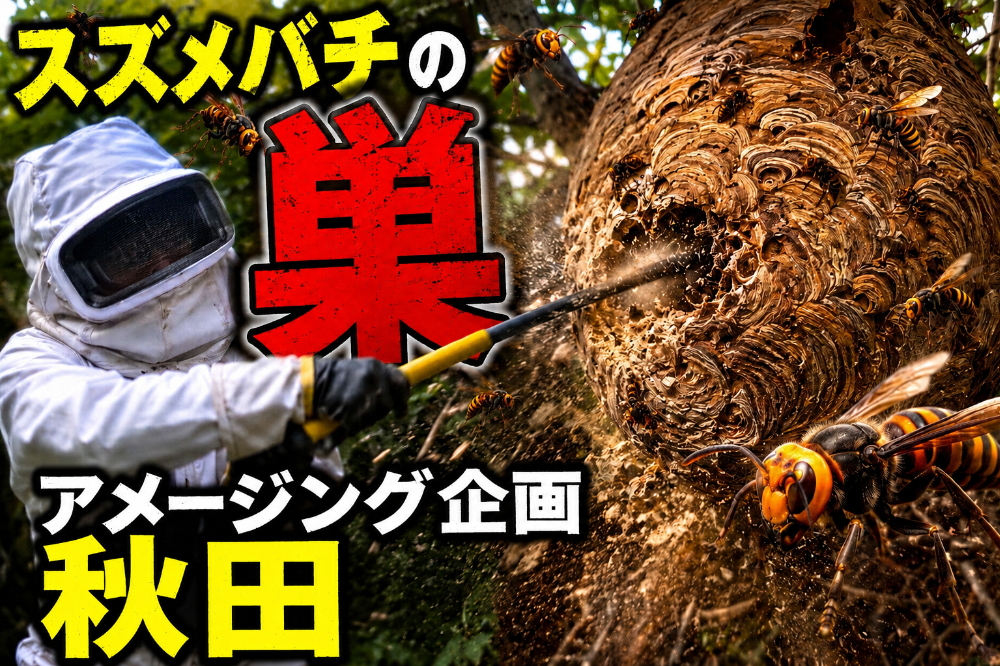 秋田蜂駆除