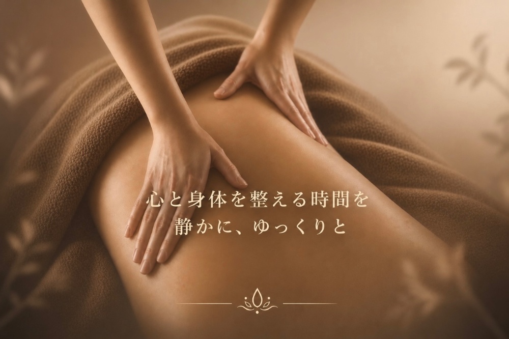 佐賀で疲れが抜けない男性に向けた 身体を整えるリカバリーケアサロン」ぜひ1度 Water Lily Relaxation&Aromaへお越し下さい