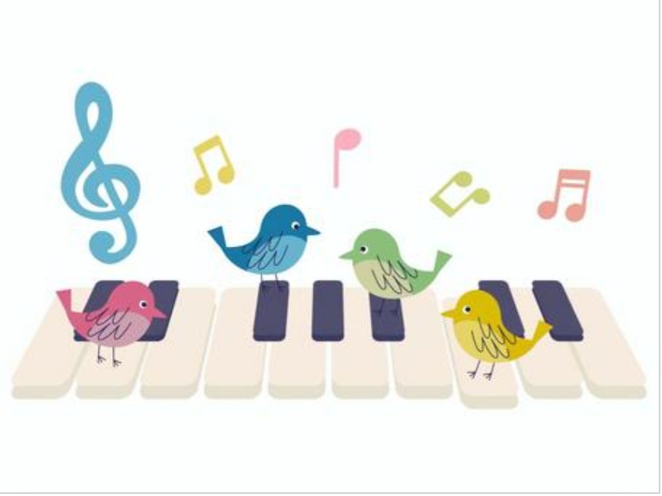 鍵盤の上でうたう色とりどりの鳥たち