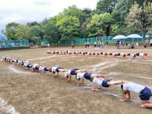 東京多摩幼稚園　運動会　組体操　年長　武蔵村山　東大和　幼稚園　立川