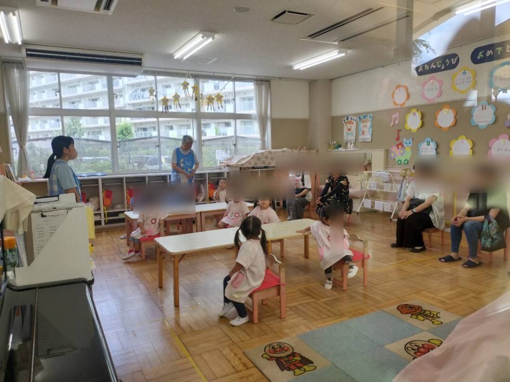 東京多摩幼稚園　２歳児　満3歳児　クラス　保護者参観