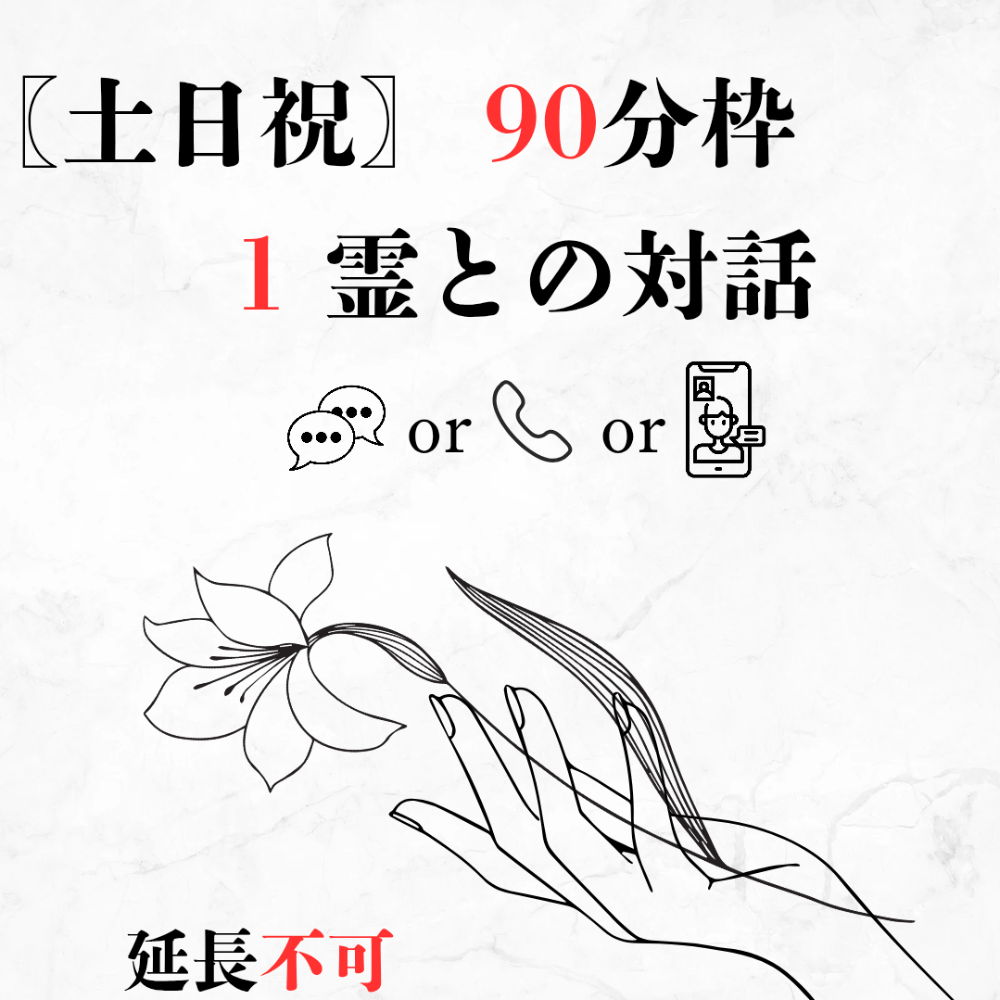 【土日祝｜90分｜1霊】