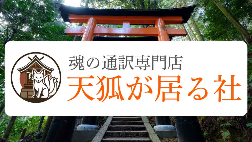 魂の通訳専門店 - 天狐が居る社
