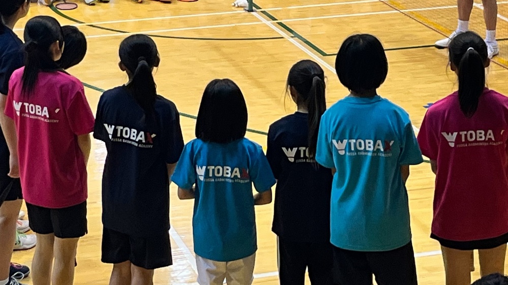 福生バドミントンアカデミーの中学生選手たち