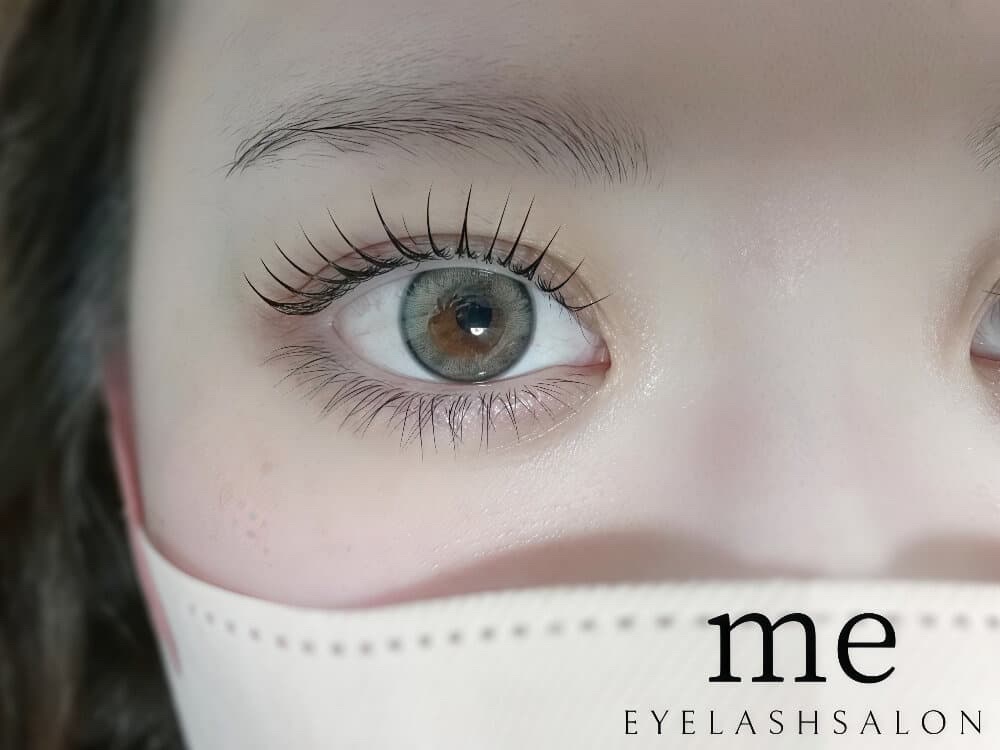 千里丘駅徒歩1分のアイラッシュサロンmeのまつげパーマ施術例