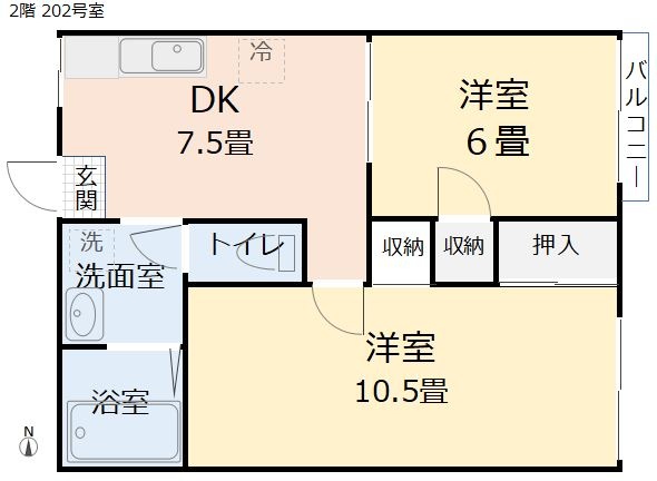 コーポグリーンの間取り図