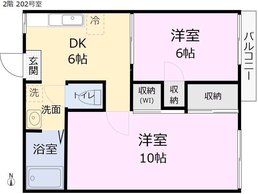 コーポグリーンの間取り図