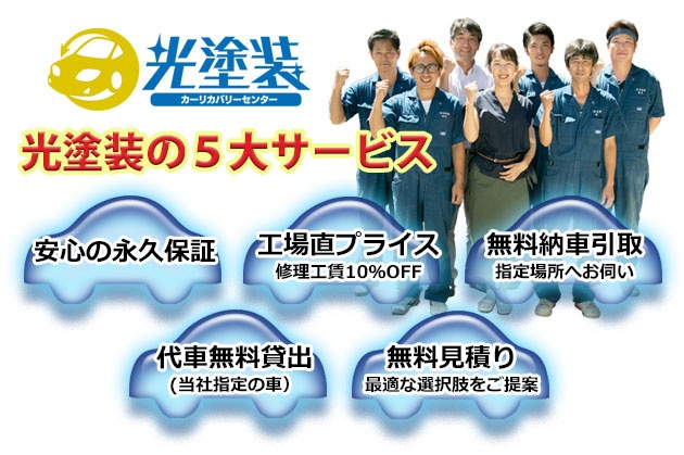 光塗装５大サービス