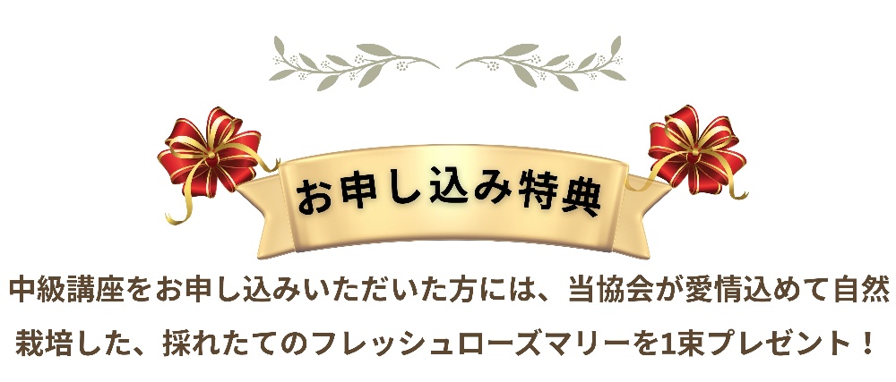 ハーブスイーツマイスター中級