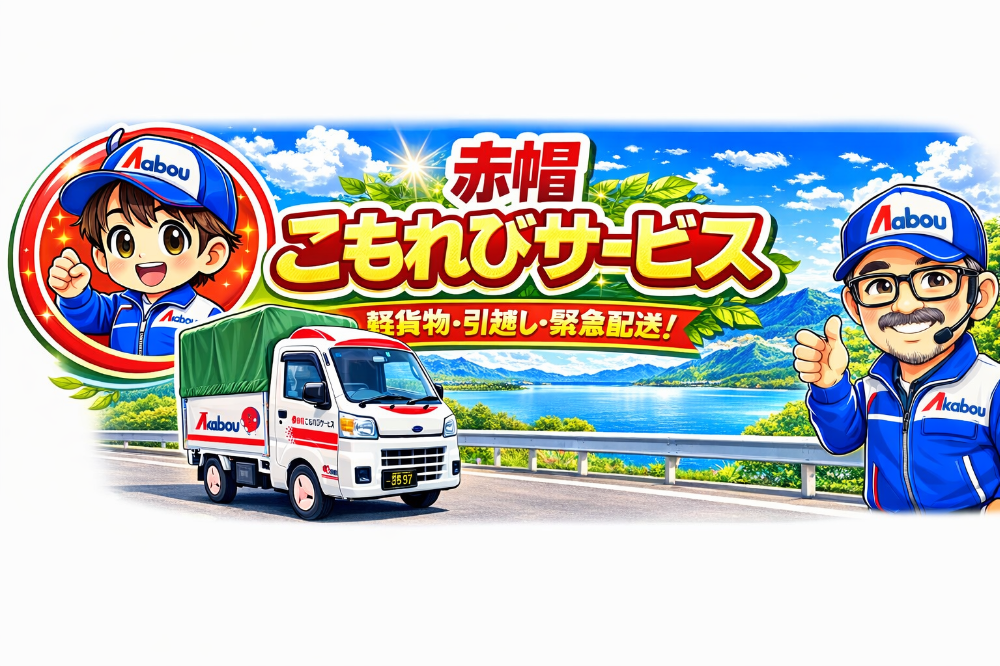 🚚こんにちは！🚚

赤  帽  🫡
こもれびサービスです！